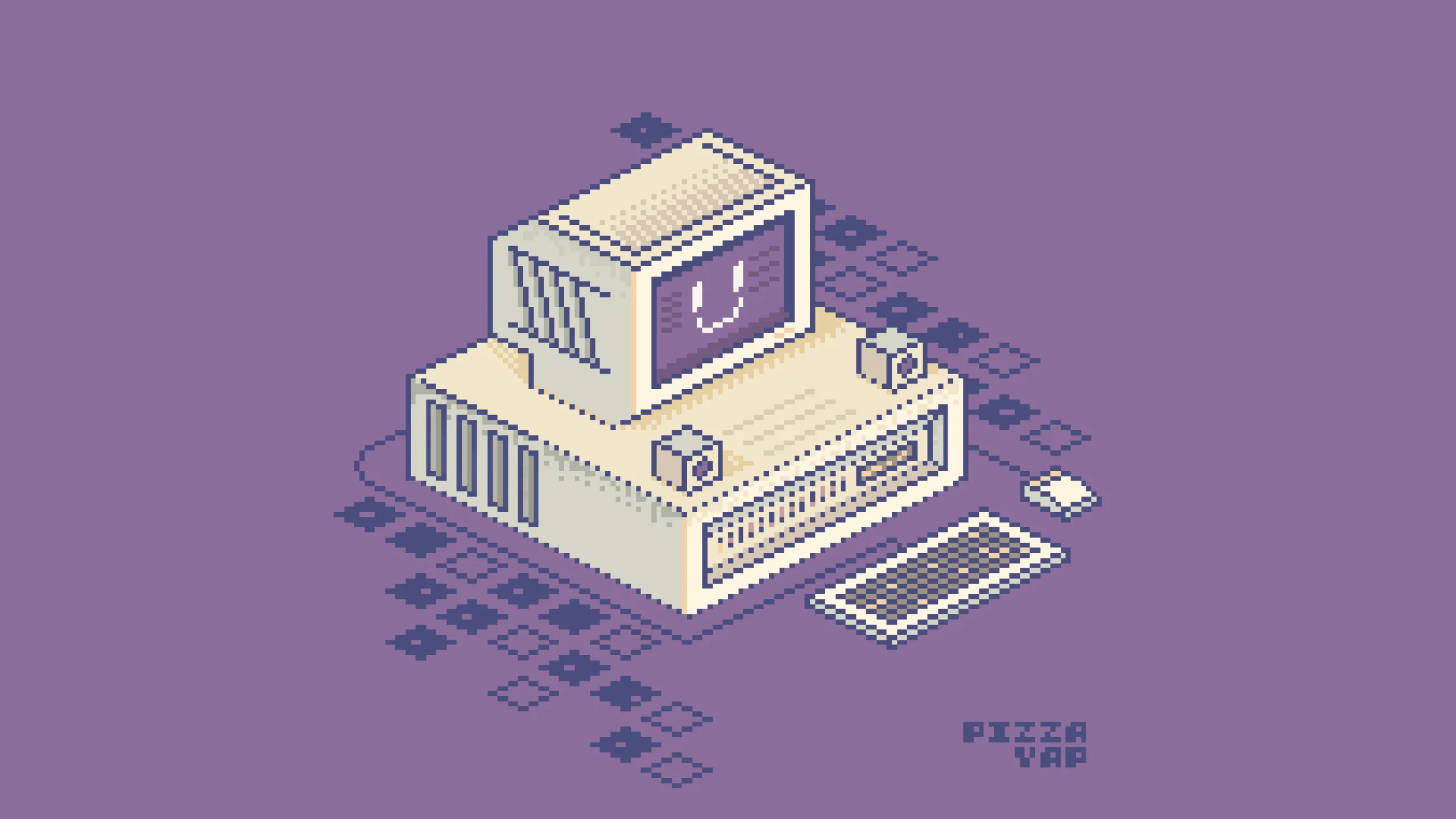 Pixel Art Retro Computer
