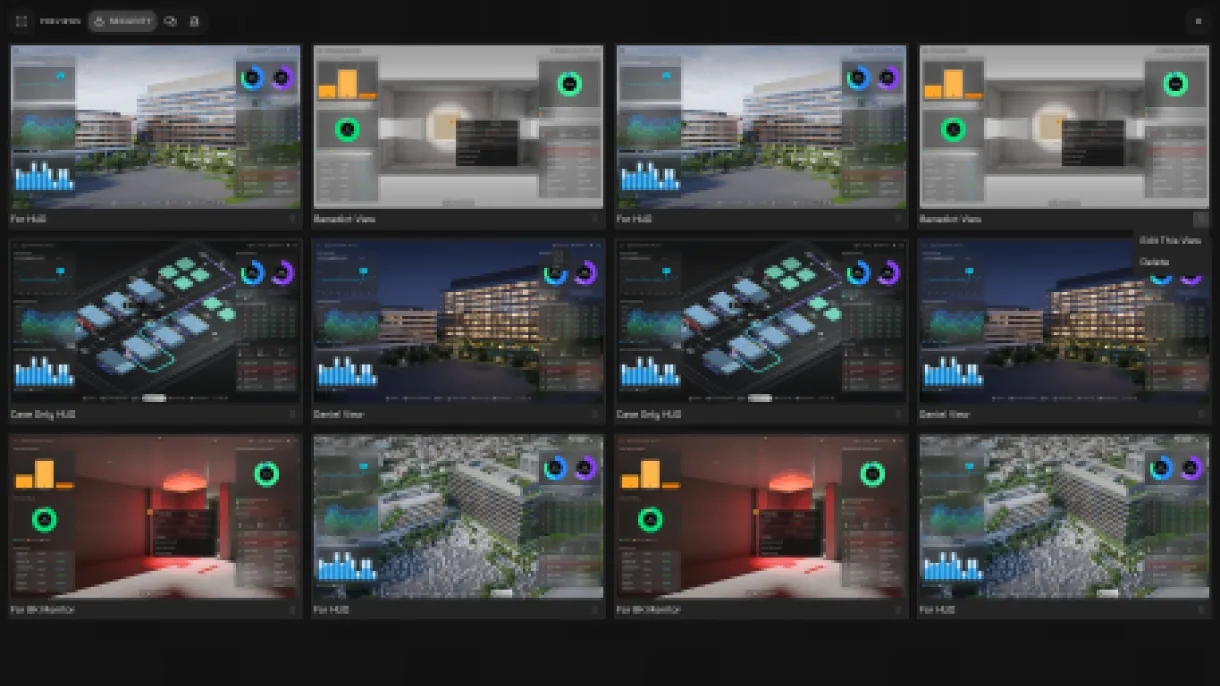 Digital Twin Dashboard screen