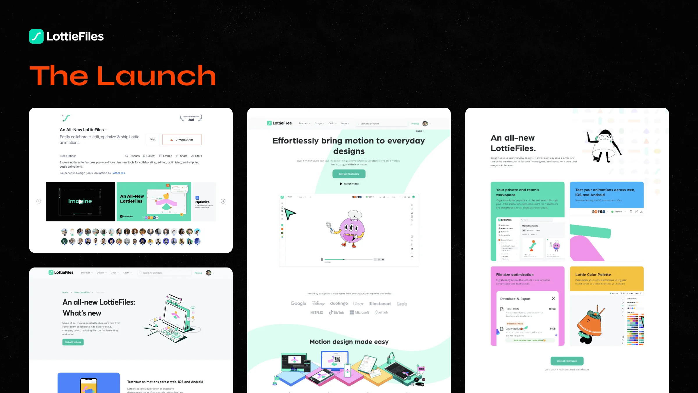 LottieFiles Platform screen